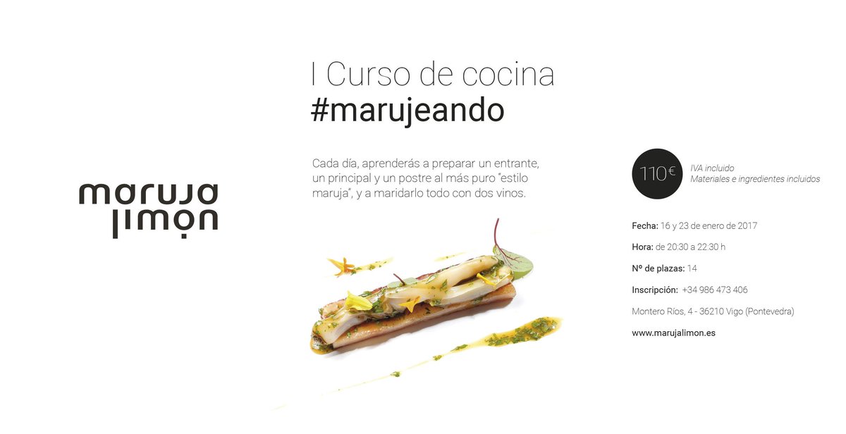 Esta #Navidad regala (o regálate) un #curso de #cocina en #Vigo. Por primera vez, compartiremos fogones y recetas #marujeando, ¿te animas? 😉