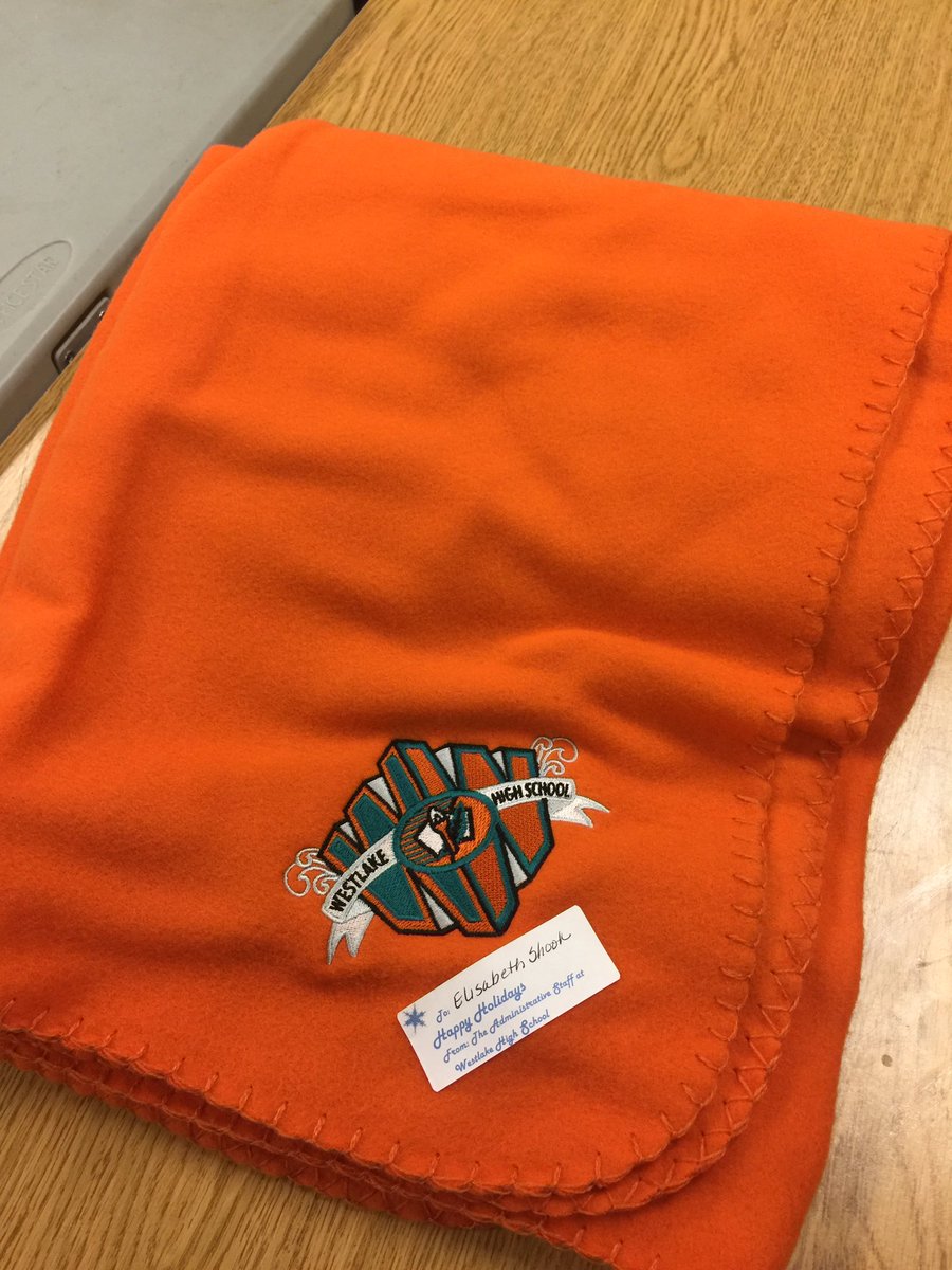 Thanks <a href="/Westlake_HS/">Westlake High School</a> for the great blanket!