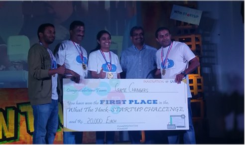 SocialWarriorss's tweet photo. The winners of #WhatTheHack steal the show @saplabsindia!
#WTH #WTH2016
#SAPinnovates #iamSAP https://t.co/1rEz5iHO0p