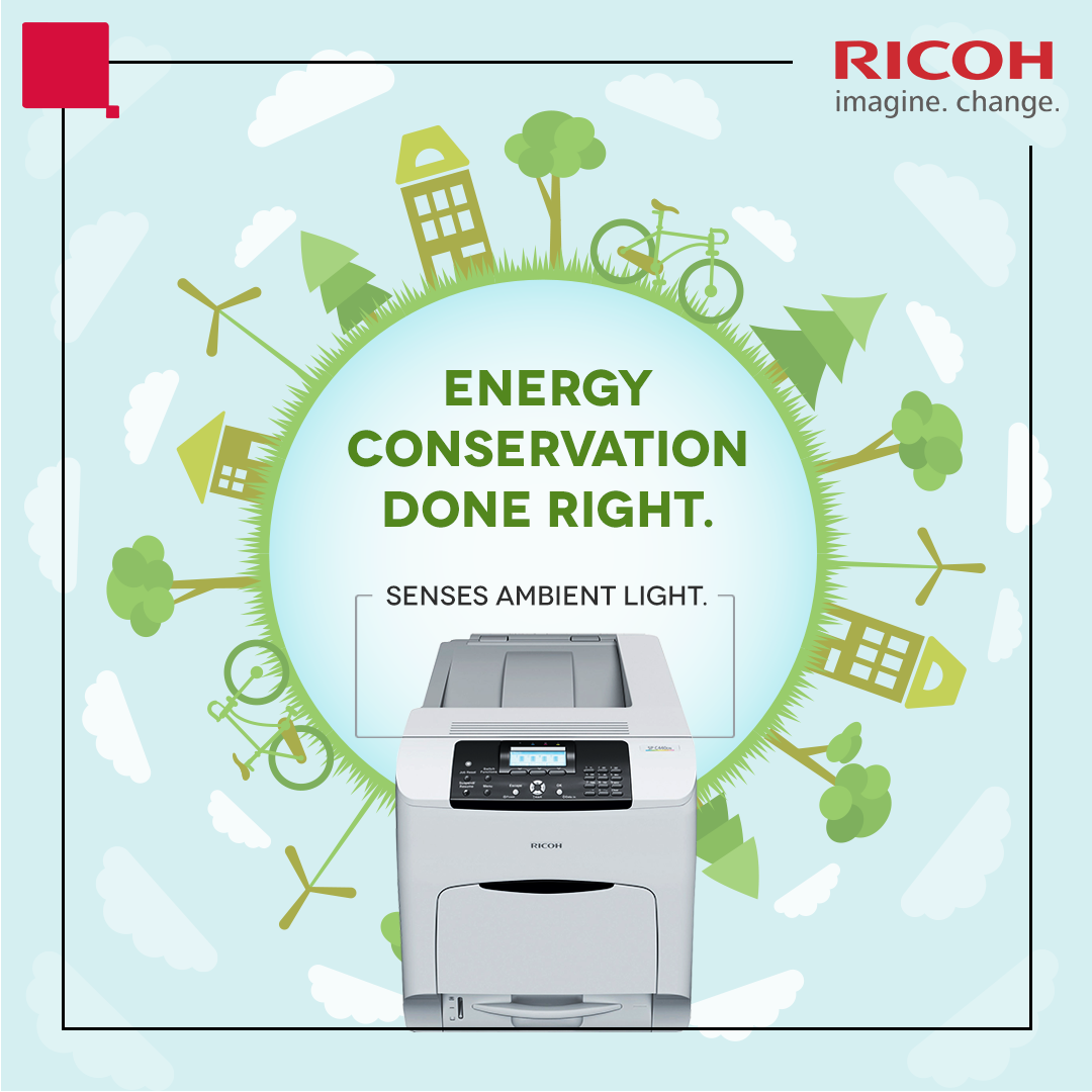 MinoshaPSPL's tweet image. The RICOH SP C440DN can be programmed to switch on and off based on ambient light, working seamlessly at 40 ppm. How's that for efficiency?