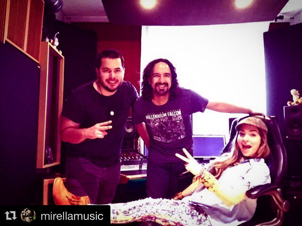 heigaav's tweet photo. #TBT &amp; #Repost from @Mirellamusic while working on her new single at our #studio 
・・・
Feliz !!! 🎉🎉🎉🎉🎶🎶🎶🎶 #daneon  🎶🎶🎶 https://t.co/zGDXBVxg6w