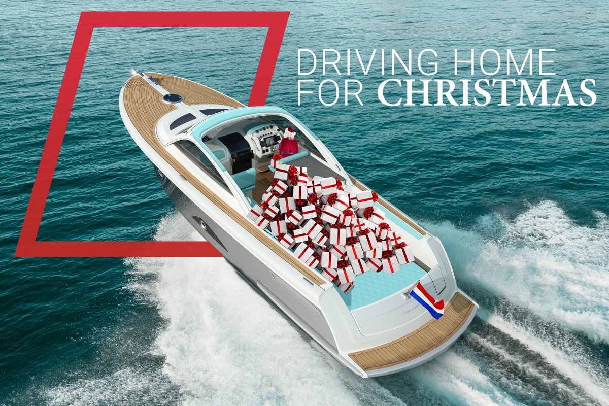 Driving home for Christmas. Happy Holidays! #keizeryachts #bootdusseldorf #worldpremiere