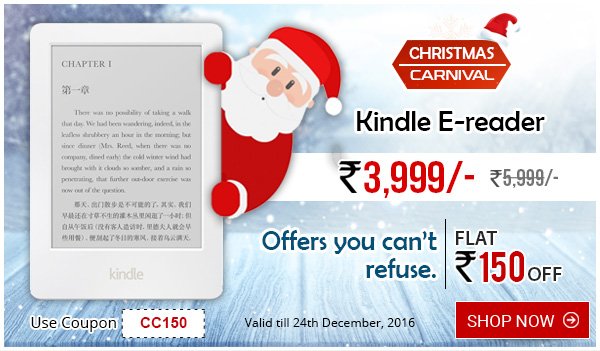 Green_dust's tweet photo. #ChristmasCarnival Get flat Rs 150 OFF on #Kindle E Reader https://t.co/LD1TkrsqbR https://t.co/TU3vkqpYeh