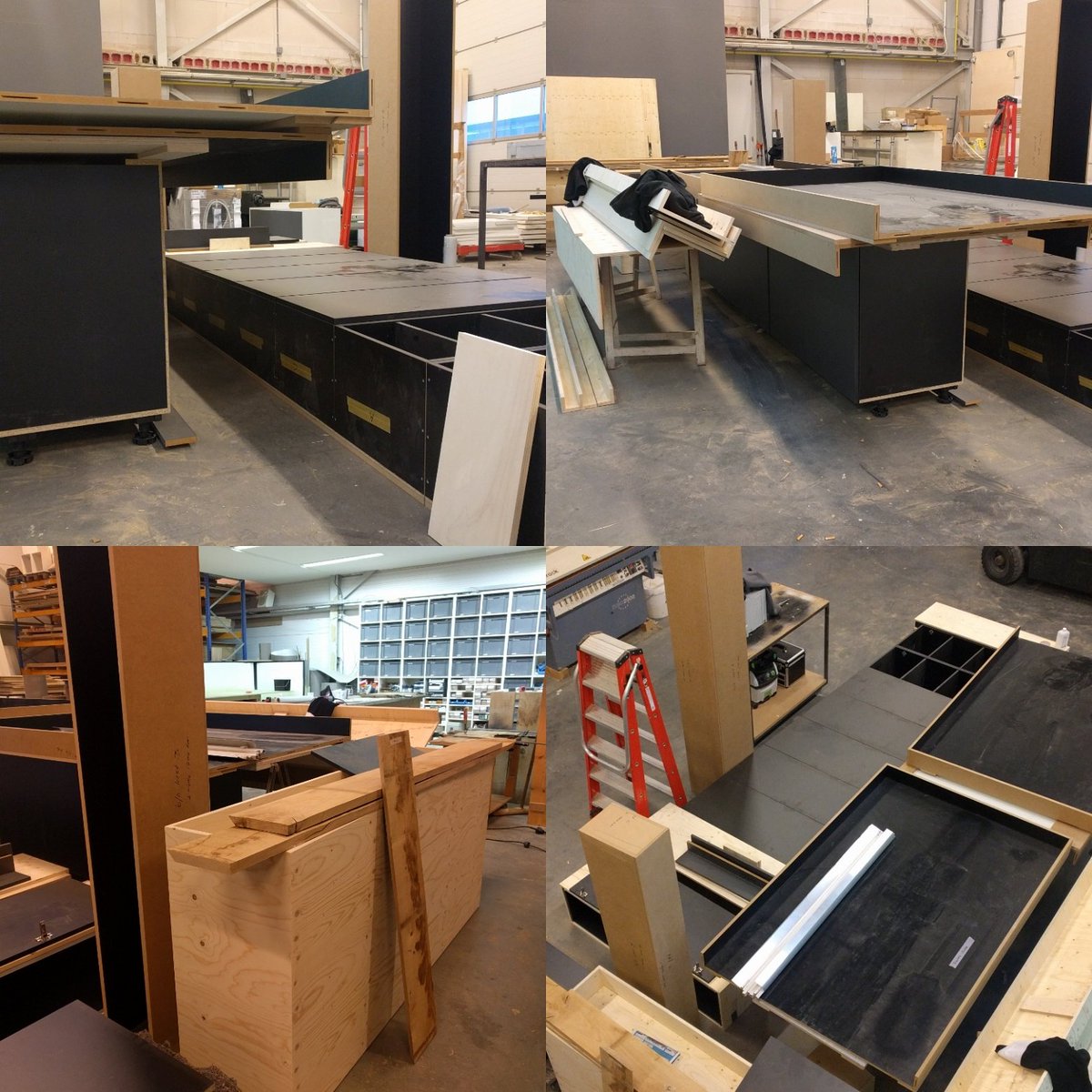 WierdaDesign's tweet image. De eerste onderdelen van bar/keuken en kasten staan klaar voor Buro Andringa. Begin 2017 realisatie van dit project afronden #interiordesign