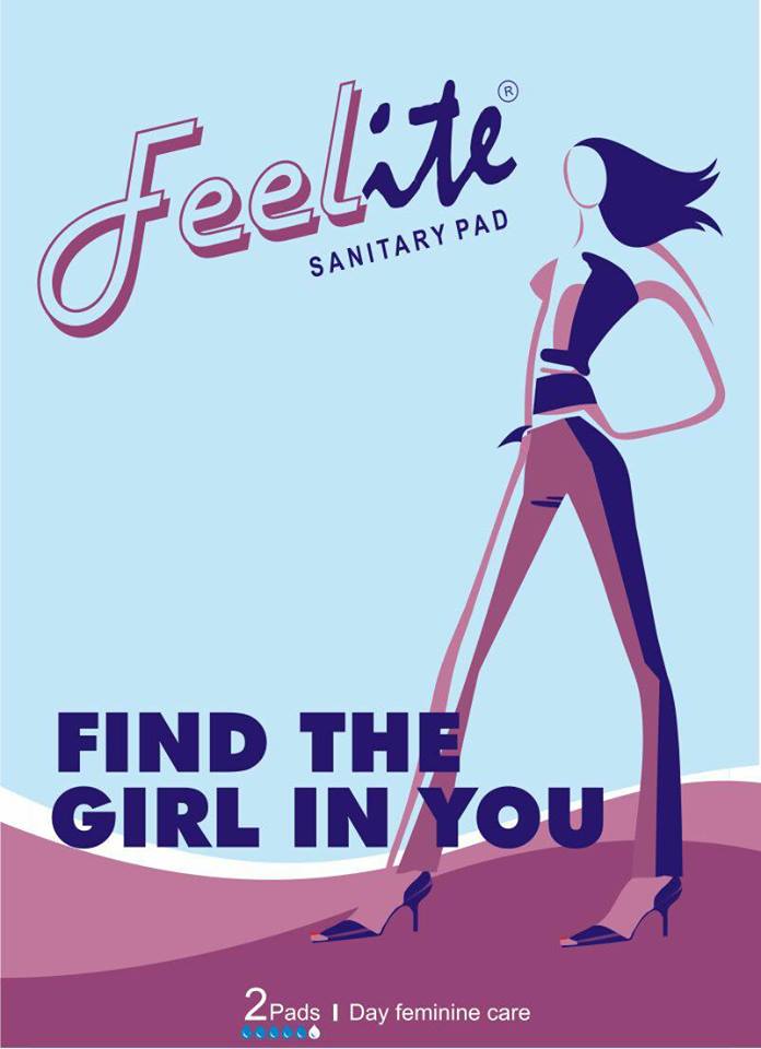 absorbentpad's tweet photo. Feelite. Sanitary pad. Will not let you down. https://t.co/MNpJjLSCR7