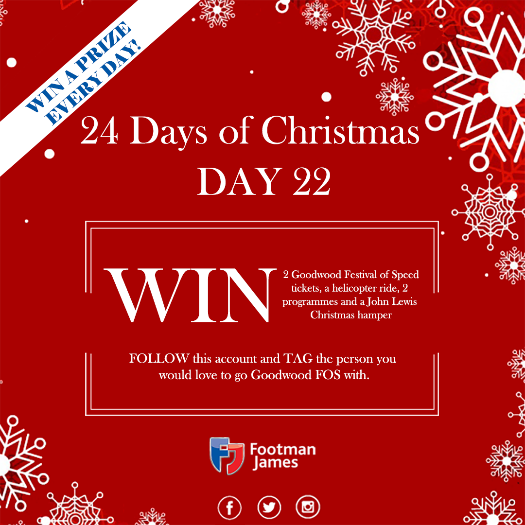 Footman_James's tweet photo. Today’s prizes are 2 @fosgoodwood tickets, a helicopter ride, 2 programmes and a @johnlewisretail Christmas hamper! https://t.co/WBBGL9dwVK https://t.co/GNq6HHCrgZ
