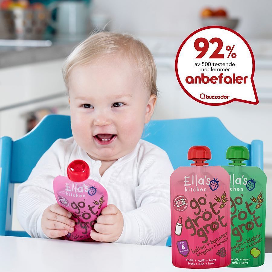 🇳🇴92% av 500 buzzadorer anbefaler Ella's Kitchen® Go' Grøt. En 30 år gammel buzzador fra H… ift.tt/2iiqRVq