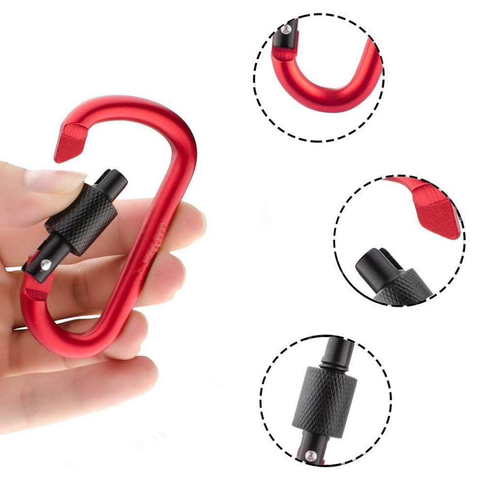 SZHOWORLD's tweet photo. Pack of 5PCS Aluminum D-ring Locking Carabiner Keychain Spring Clip Lock Carabiner Hook
Link: https://t.co/LYAhCRl7po
 #Carabiner #Christmas https://t.co/iSyUnvfRmd