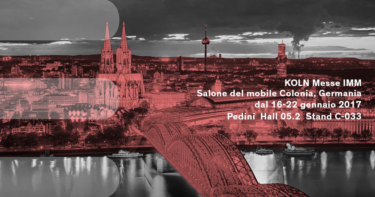 Pedini_Cucine's tweet photo. Pedini will take part in Kolnmesse IMM.
Come and find us in Hall 5, Stand C-033 from the 16th to the 22nd of January! #pedini #pedinikitchen https://t.co/b5OzPYU4PP