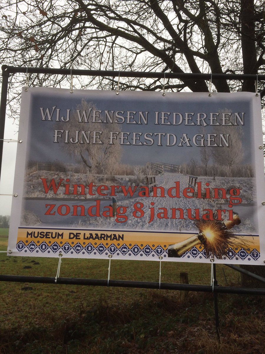 Namens de medewerkers van museum de Laarman. Tot bij de winterwandeling in 2017!