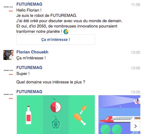 Avez-vous testé les TRÈS bon #chatbot de <a href="/FUTUREMAGfr/">FUTUREMAG</a> ? 
Il nous parle du monde de demain, je vous le recommande ! #DossierChatbot