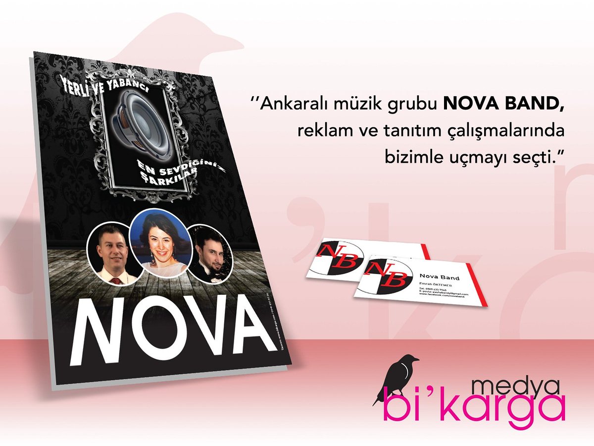 #novaband #ankara #müzik #eglence #reklam #tanıtım #seo #dijitalreklam #danismanlik #medyaplanlama #iletisim #websitesi #bikargamedya