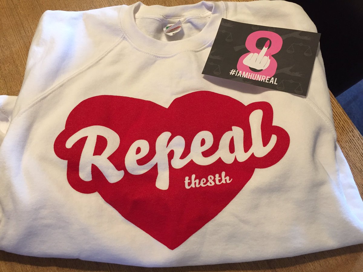 margaretbmadden's tweet photo. Finally got my hands on a #repealthe8th top. From the fantastic @HunRealIssues #iamhunreal (great packaging too 😀) https://t.co/rqAZBn9yMz