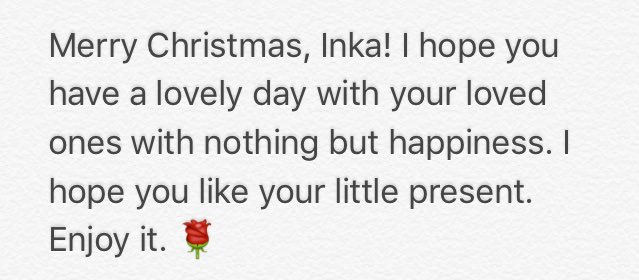 You have a little something waiting for you, <a href="/lnkaWilliams/">Inka.</a>!