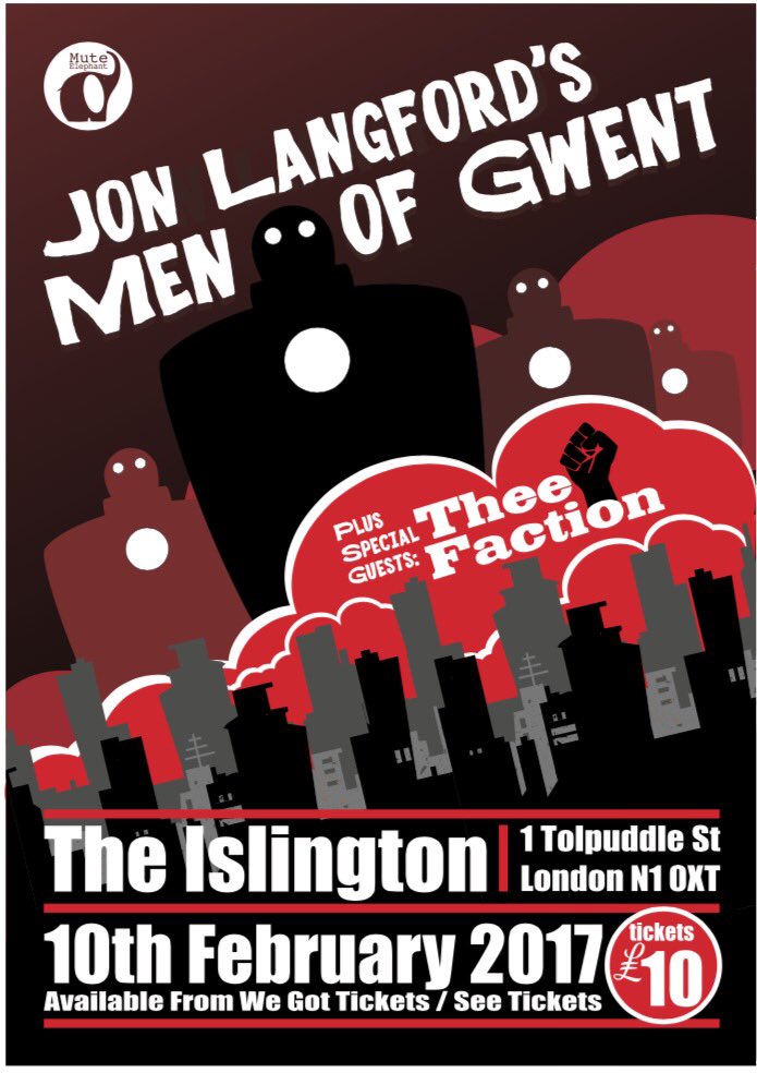 Mute Elephant Music (@muteelephant) on Twitter photo Not to be missed! Jon Langford's Men Of Gwent & Thee Faction play <a href="/TheIslington/">The Islington Bugle</a> on February 10th seetickets.com/event/jon-lang… Not to be missed! Jon Langford's Men Of Gwent & Thee Faction play <a href="/TheIslington/">The Islington Bugle</a> on February 10th seetickets.com/event/jon-lang…