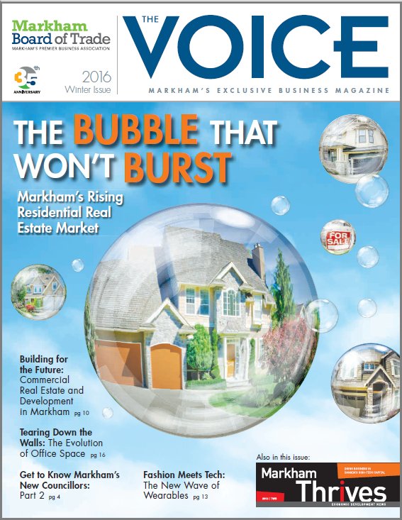 We're working on the next issue of <a href="/TheMarkhamVoice/">The Markham Voice</a>! With a reach of over 12,000 circluation...don't miss out! markhamvoice.com