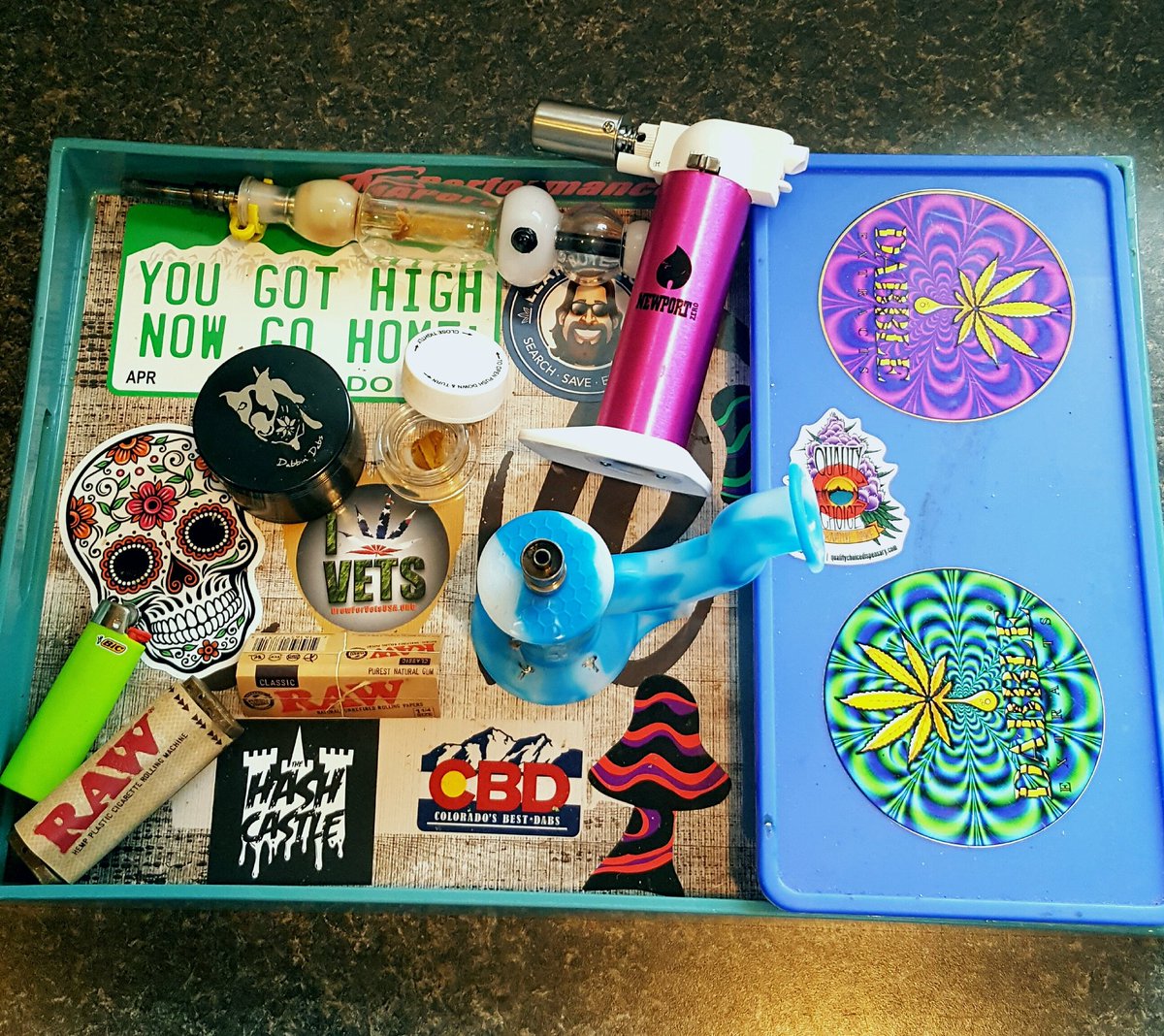 mr_hempy's tweet photo. When your #dabtray is on point!💯 https://t.co/SEB1gcHMfF