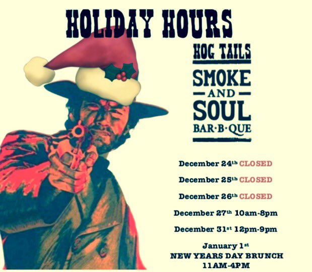 Happy Holiday Hours!