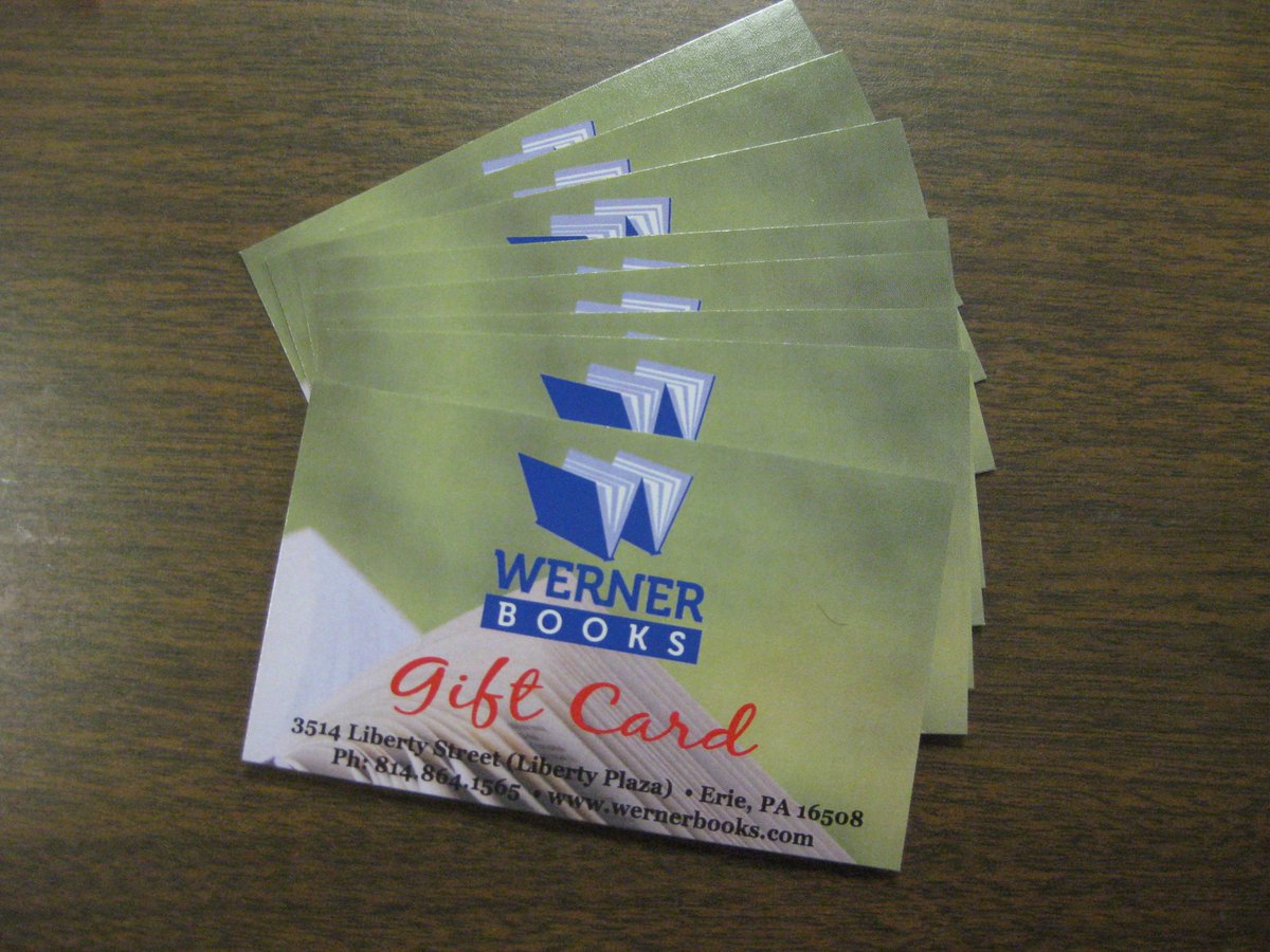 wernerbooks's tweet photo. Need a last minute gift? Gift cards are always the perfect choice. https://t.co/0vO9uykm22