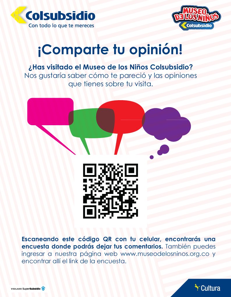 ¿Ya visitaste el Museo de los Niños? Queremos conocer tu opinión, te invitamos a compartirla en el siguiente link bit.ly/2hWYLjH
