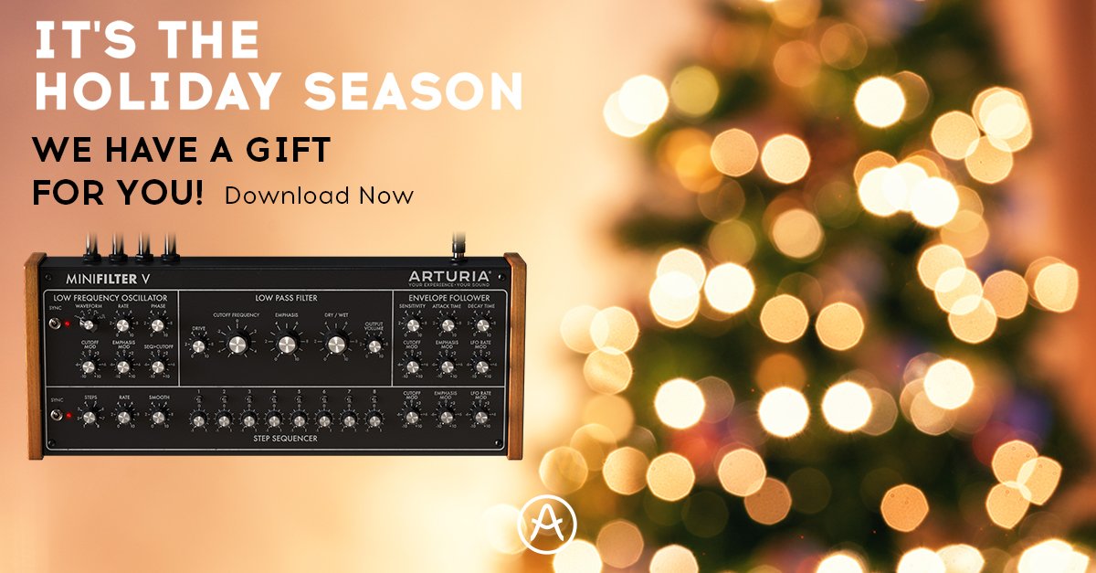 We have a free Festive Gift! The new MiniFilter  V
arturia.com/arturia-festiv…