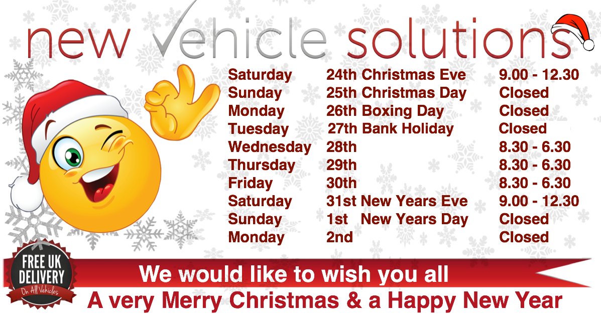 NVS_vehicles's tweet photo. #newvehiclesolutions
Have a Great Christmas and a Happy New Year!
https://t.co/U8xFaHbnGg https://t.co/KzUCl2Gipl