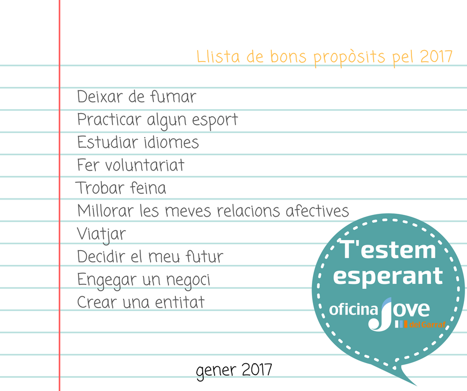 jovegarraf's tweet photo. Us desitgem un gran 2017, estarem al vostre costat! #ojgarraf #bonspropòsits #objectius2017 https://t.co/GlCHQg0Jpp