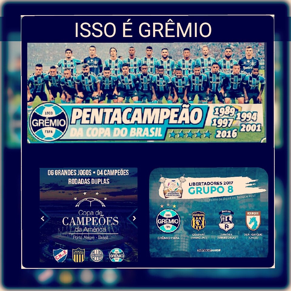 lisaAvla's tweet photo. Isso é Grêmio 2017 \O 🇧🇼
#Grêmio #ReideCopas #CopaDoBrasil2016 #Libertadores2017 #CopadeCampeõesdaAmérica https://t.co/11DqK67Mm3