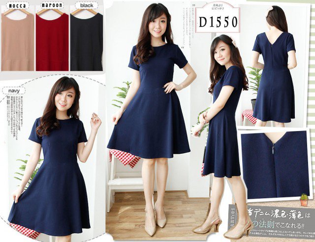 ulfahstore's tweet photo. D1550 bhn wedges crepe ld 84-95cm pjg 90cm ad rslting d blkng wrn navy asliny lbh glap krn fto mnggunakn blitz 98rb. https://t.co/gjSCXo0clR