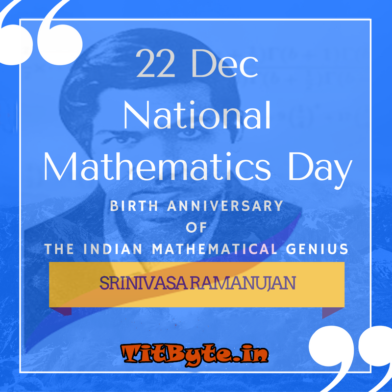 TitByteOfficial's tweet photo. Remembering the Man who knows infinity - SRINIVASA RAMANUJAN, a great mathematician on his 129th birth anniversary.💐🙏 https://t.co/VA0RK9Ko0n