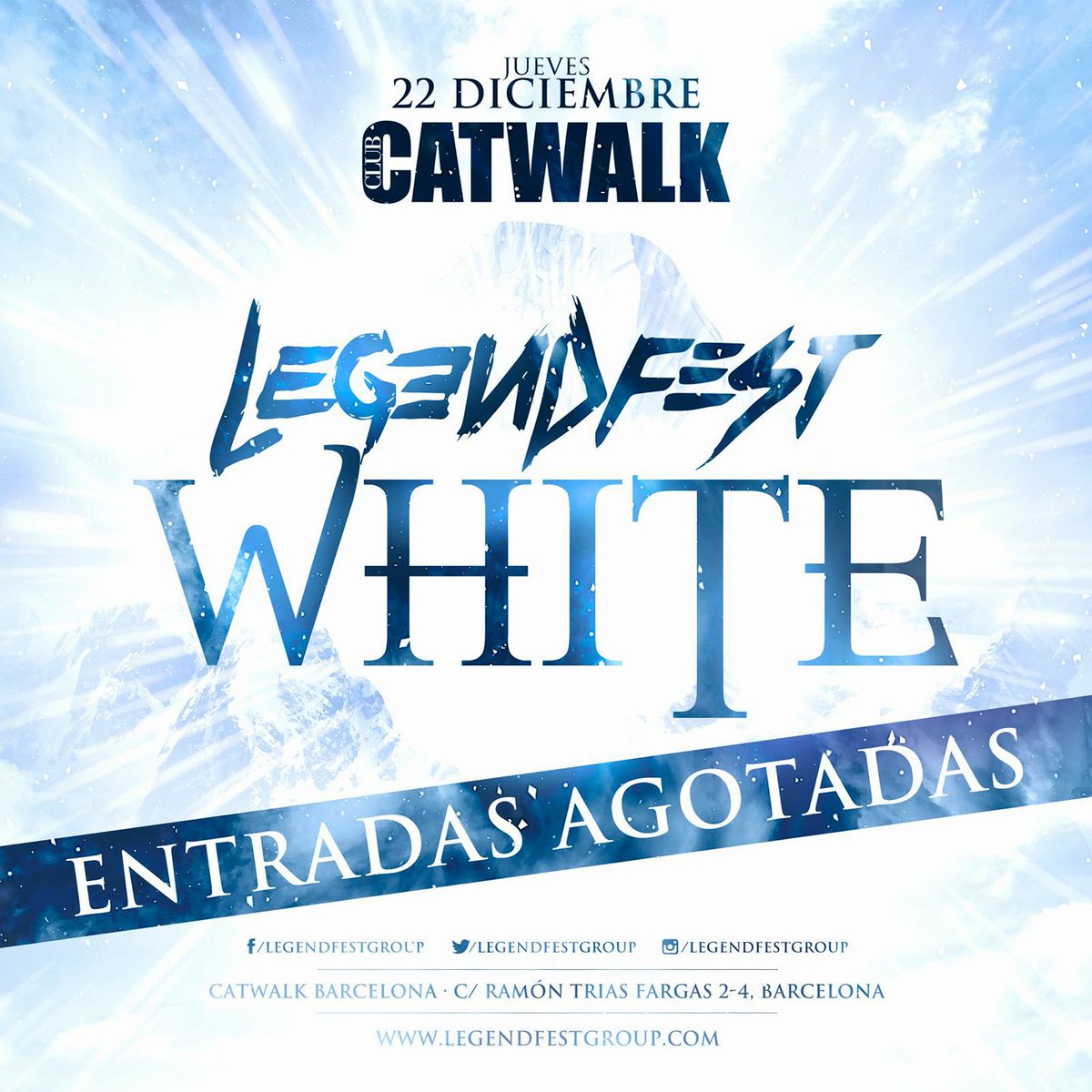 ClubCatwalk2004's tweet photo. #LEGENDFEST #NEWAGE #ENTRADASAGOTADAS #CLUBCATWALKBCN https://t.co/8yXQ44J37l