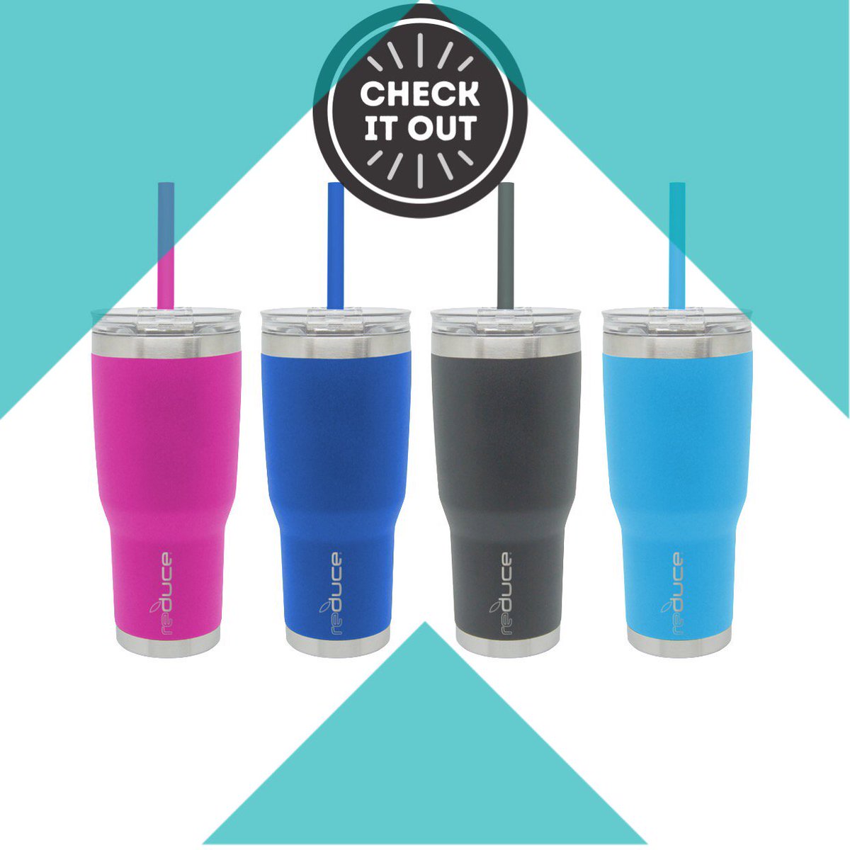 reduceeveryday's tweet photo. NEW COLD-1 24 oz. & 34 oz. Powder-Coat Tumblers! Great for on-the-go drinks & those special drinks you want to keep cold all day! #COLD1 https://t.co/ZDVoT704vN