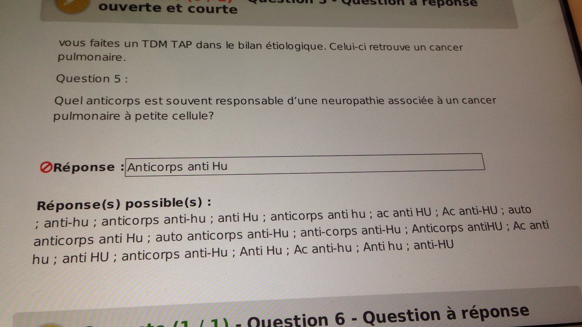 _estelle_andre's tweet photo. @SIDE_Sante à quand un correcteur efficace pour les #QROC ? Un peu trop discrimant je trouve.. Cc @ANEMF @QuentinHI_ANEMF https://t.co/gm32OK5uGZ