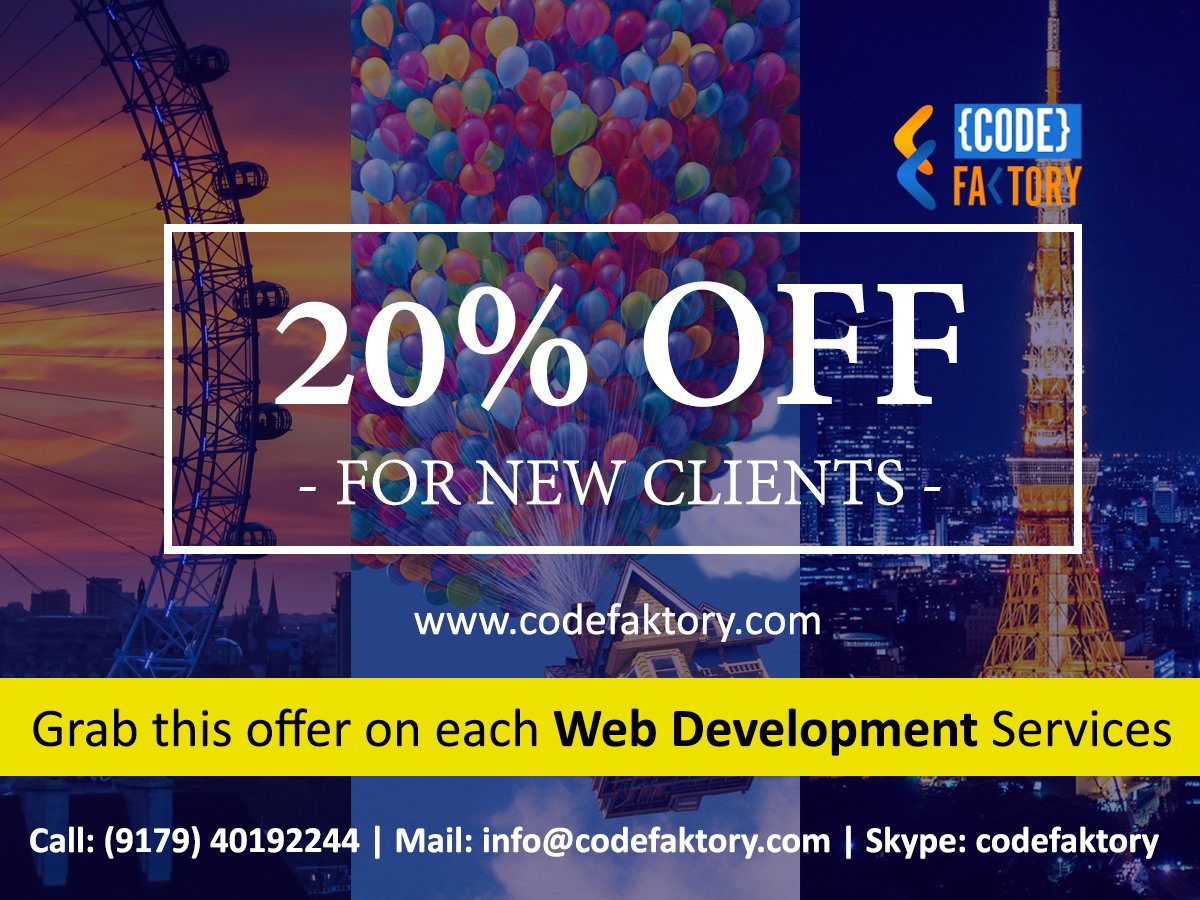 codefaktory's tweet photo. #wordoress #joomla #magento #php @woocommerce #SEO #SMO 

visit our website: https://t.co/aJ4dz1ffFd

GRAB IT NOW! https://t.co/upmMkIaSdG