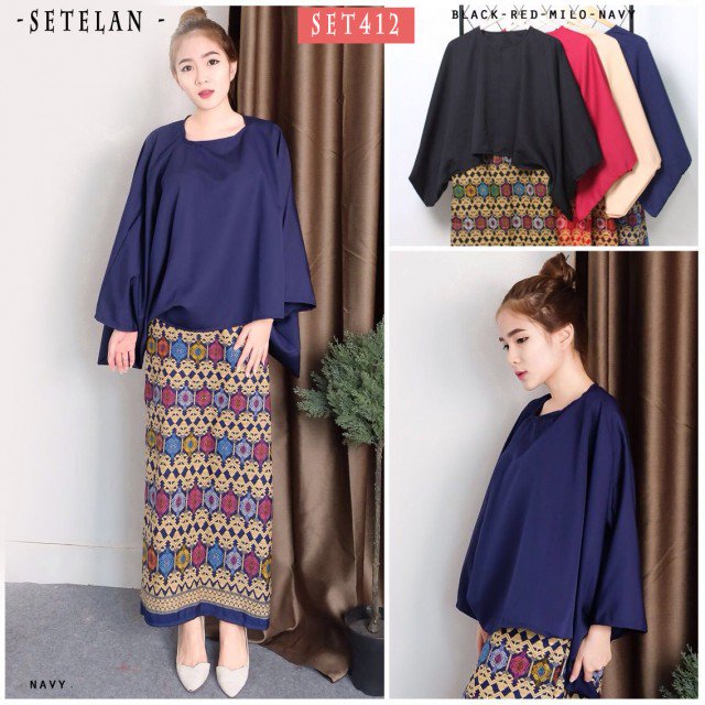 ulfahstore's tweet photo. SET412 atsn bhn ballotely fit s smpai XL rok bhn katun silk pinggang 68-82cm,pinggul 84cm,pjg 90cm,karet blkng 117rb https://t.co/0WT1Bk9jaz