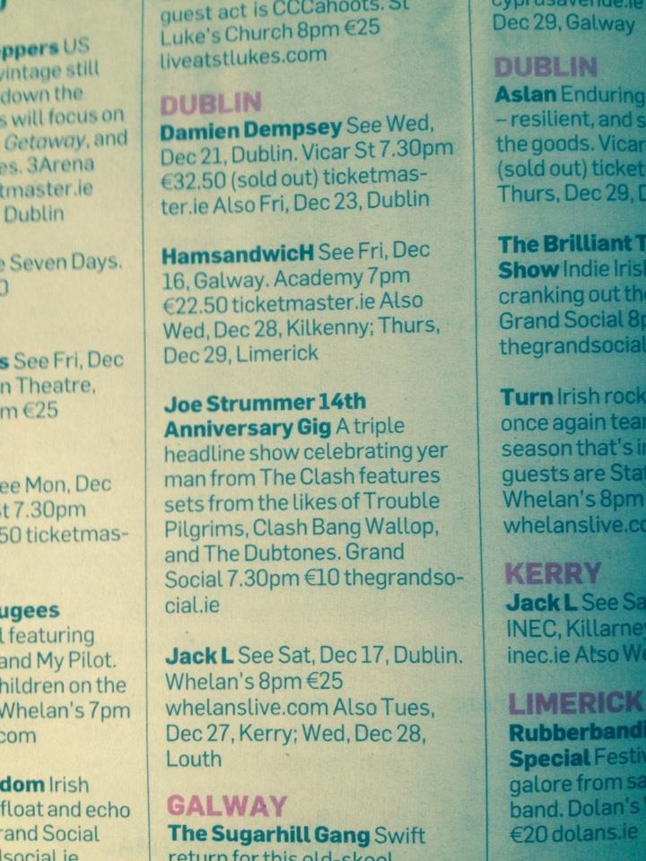 TheDubtones's tweet photo. Cheers to The Ticket for the mention!
#TheDubtones #TroublePilgrims #ClashJamWallop #TGSDublin
#WhiteRiotARiotOfMyOwn https://t.co/Y2LjuA20ES