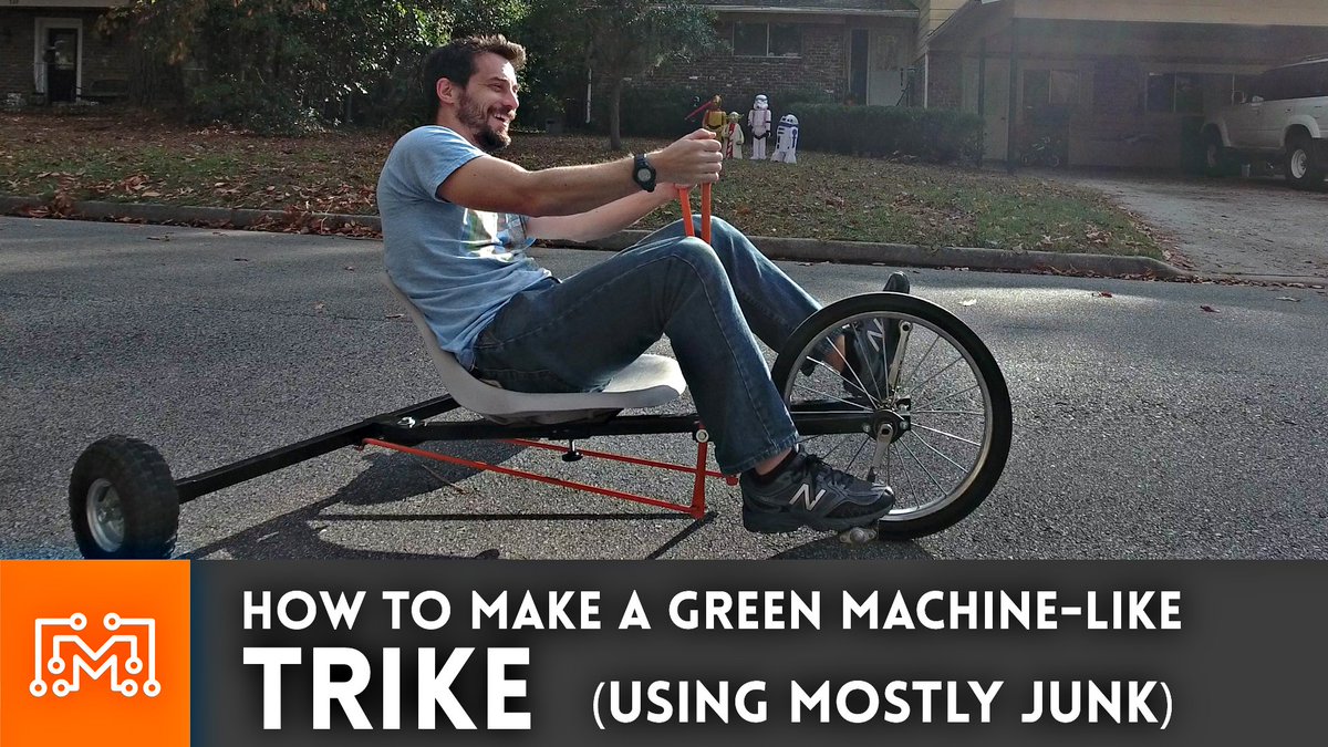 iliketomakestuf's tweet image. I made a trike (Green Machine) from mostly junk!
Check it out and please share/RT!!

youtu.be/8TIM17jw0vA