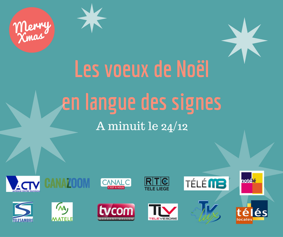 Les voeux de #Noel en #LangueDesSignes sur télés locales wallonnes 🎁