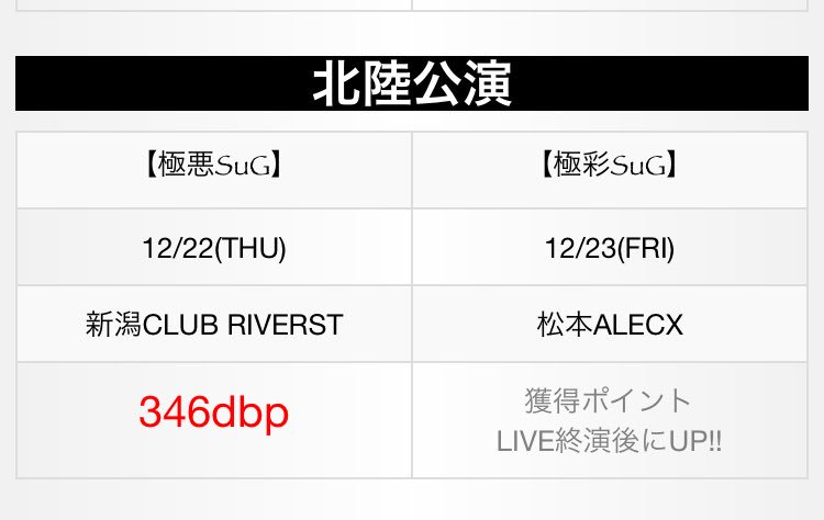 VersuS2016EXTRA's tweet photo. 新潟極悪SuG
ありがとうございました！

他会場では1度も披露していないshinpeiさんのアレやまさかのノリで披露したChiyuさんのアレが飛び出し特別なLIVEだったのでは！？

この勢いなら極彩SuGに勝てるのでは！？

さあー信越VersuS勝者はどっちだ！？ https://t.co/ukMZeDVjlg