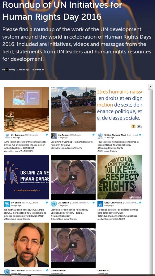 RightsPortal's tweet photo. Here is a round up of the great @UN initiatives for Human Rights Day 2016! https://t.co/OJ36uaoSXM #HR4Dev #StandUp4HumanRights #HRD2016 https://t.co/JsuAgPaett