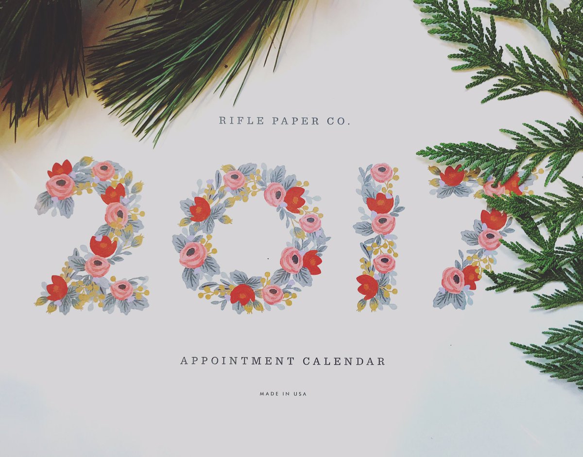 30% off all Rifle Paper calendars and planners-they are the prettiest in town!