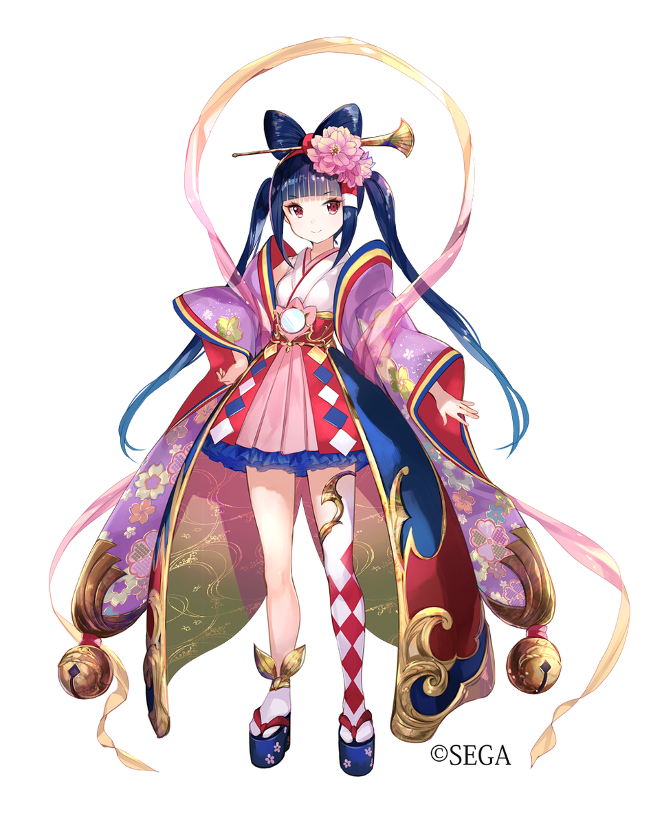 SEGA「ソウルリバース ゼロ」にて巫女のサクヤ描かせて頂きました