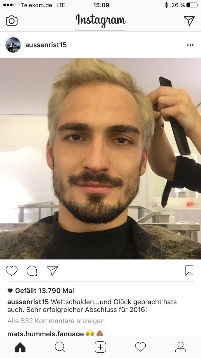 Hoofd Verouderd straf Bayern & Germany on Twitter: "Mats Hummels saying goodbye to his blonde hair on Instagram: A very successful end to 2016! https://t.co/CwfuNU4Kbl" / Twitter Hoofd Verouderd straf Bayern & Germany on Twitter: "Mats Hummels saying goodbye to his blonde hair on Instagram: A very successful end to 2016! https://t.co/CwfuNU4Kbl" / Twitter