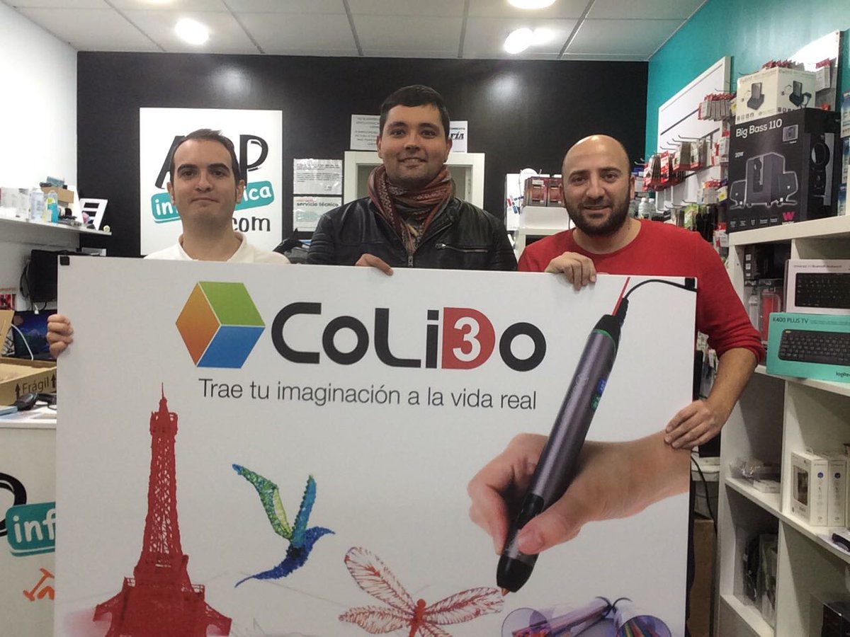 Colido_Iberica's tweet photo. Un nuevo #rincon3d de @Colido_3D
INFOCON Ceuta de @TiendasAPP apuestan por la #Impresion3D
https://t.co/jWIGmDcqbp https://t.co/RL6gihT0pQ