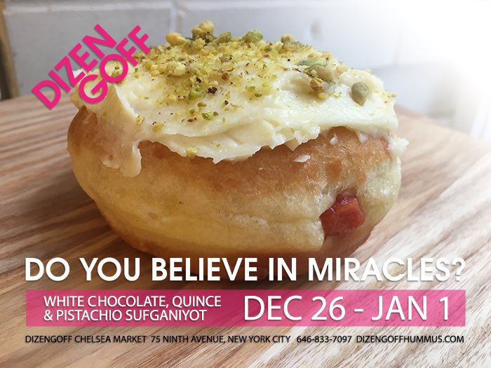 Miracles happen 🌟Chanukah jelly donuts come to Diz on Monday morning at 10am 💫