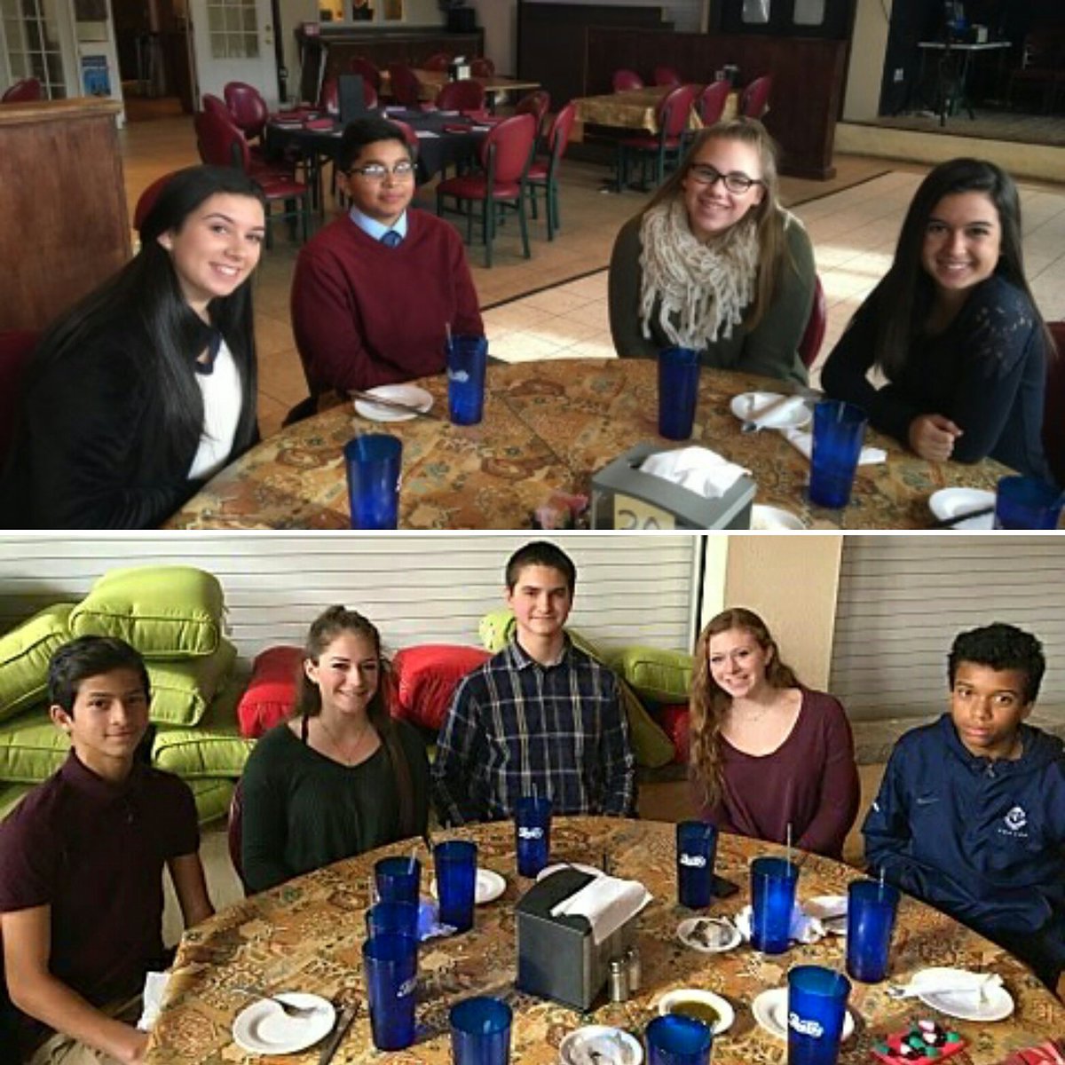 OLMA_NJ's tweet image. PREP boys take OLMA girls to lunch as part of 3rd semester course: The Total Package.  So much fun!  #brothersisterschools #thirdsemester
