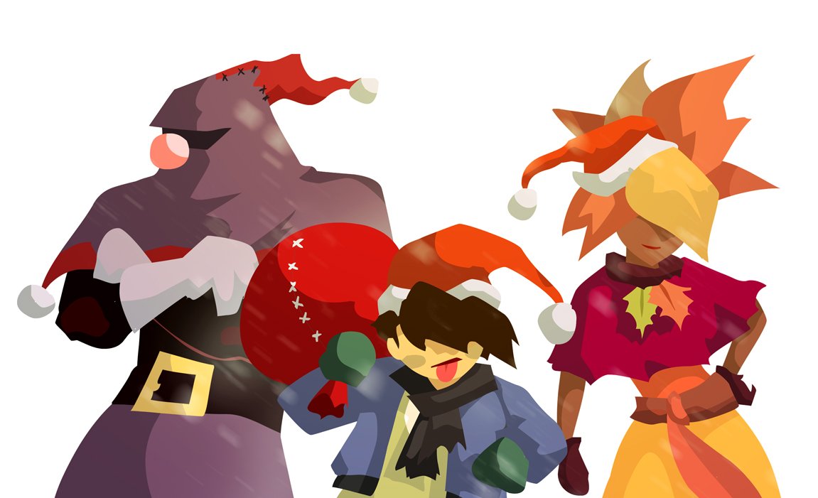 tashizuna's tweet photo. #FanArt #dustforce #xmas #Christmas #snow #hitboxteam merry christmas everyone :D https://t.co/OaSbjauvTo