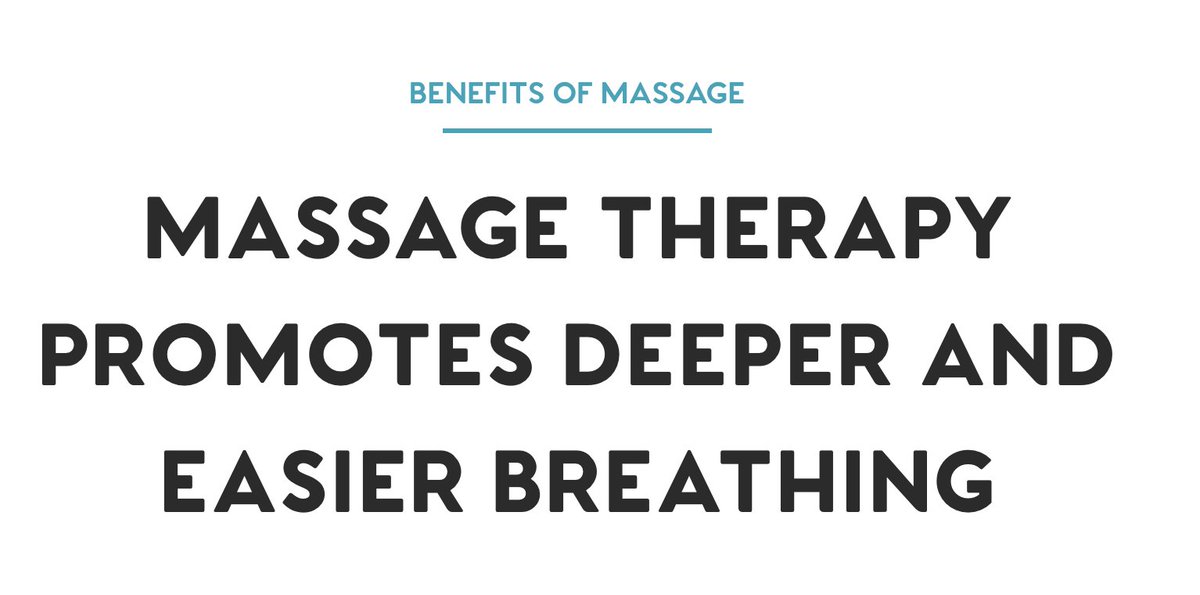 It’s time to relax and breathe. Find out how massage therapy promotes deeper and easier breathing. buff.ly/2hagFBZ