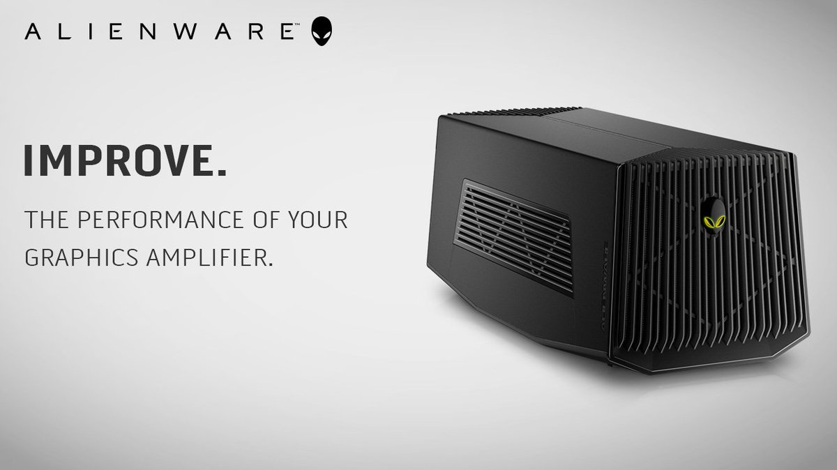 AlienwareTech's tweet photo. The #AlienwareGraphicsAmplifier just got better. https://t.co/mJb6aPwy43 https://t.co/RujFi5WaDY