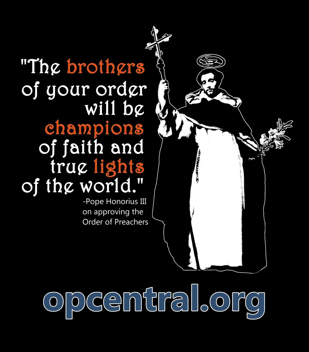 opvocations's tweet photo. On this day in 1216 Pope Honorius III approved the Order of Preachers! Deo Gratias! #OP800 #Dominicans #Vocations https://t.co/iVyjj4b2cl
